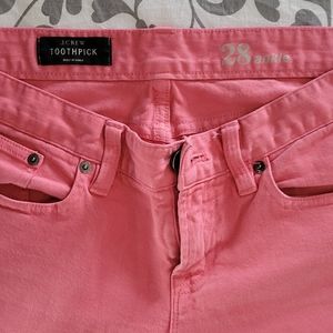 J Crew Jeans - salmon color, size 28